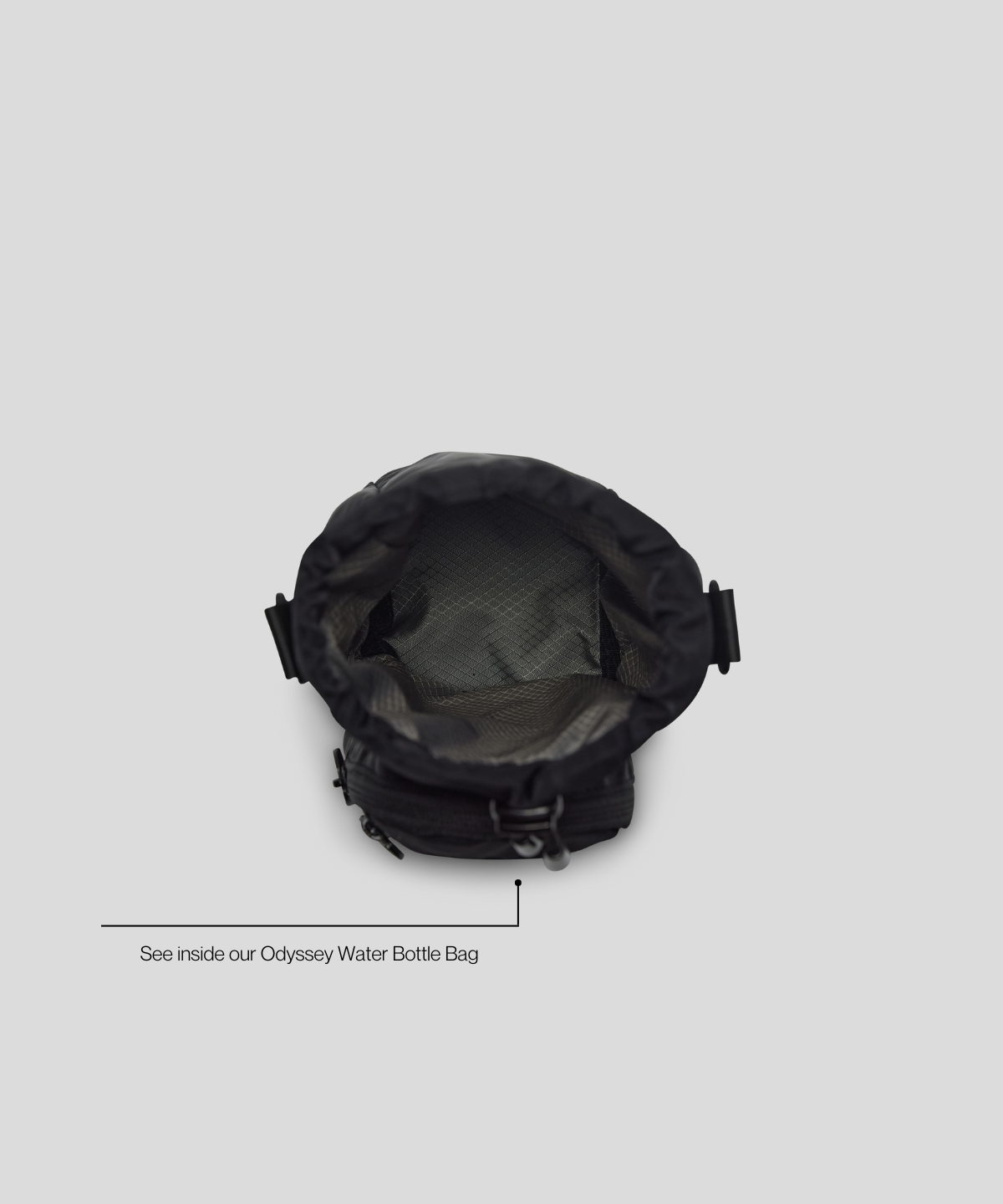 Bottle sling bag - charcoal 