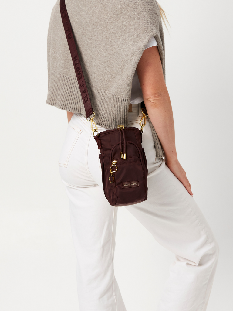 Water Bottle Bag - Chocolate brown