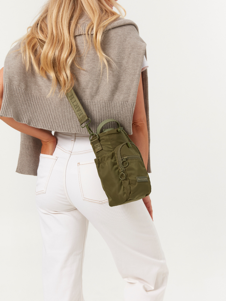 Water Bottle Bag - Khaki green