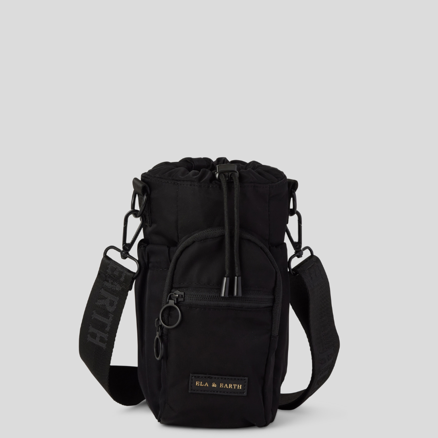 Cross body drink bottle bag - Black