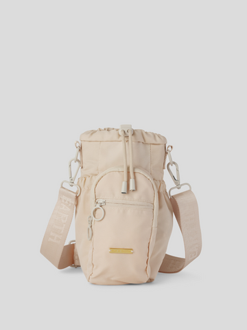 Cross body drink bottle bag - Beige white